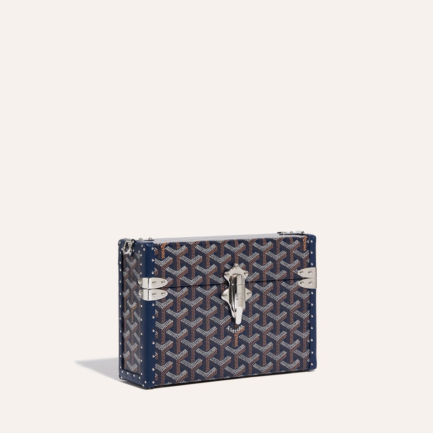 Goyard Cassette Trunk Bag Navy Blue - Image 1
